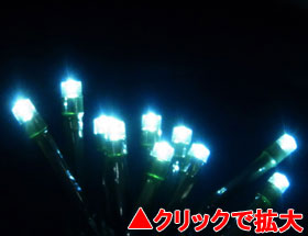 電池式LEDライト50球(タイマー付)白【HT50W】