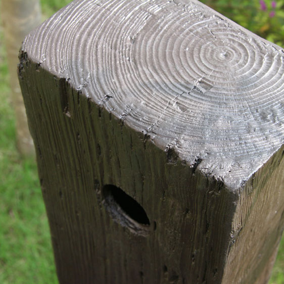 枕木調 水洗柱ユニットセット