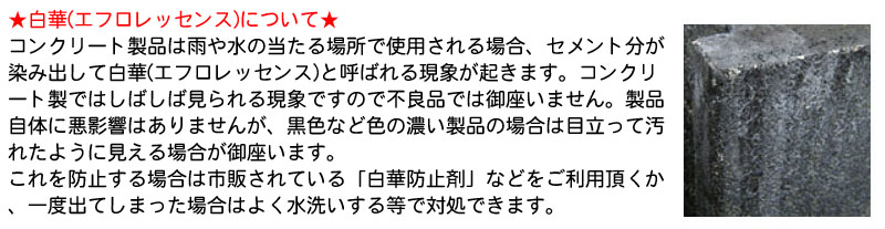 白華(エフロレッセンス)について