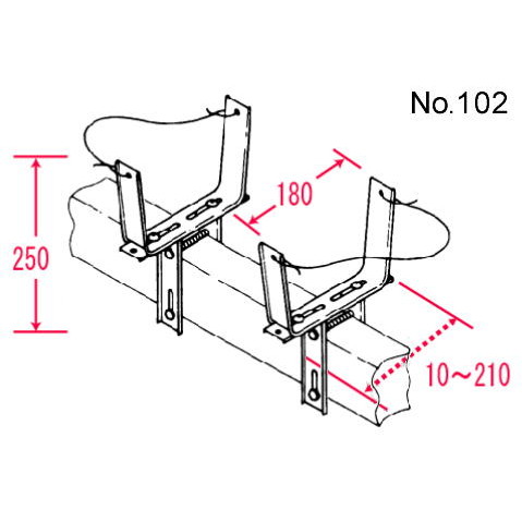 ステンプランターハンガー トップ型 102