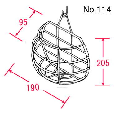 フラワーバスケット ミニ壁掛け型 114