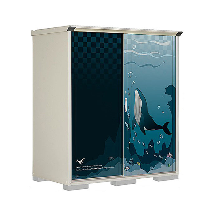 ぺインタ 小型物置 P-179AF(全面棚タイプ)