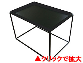 トレイテーブル 600×400 black tray HBT-040