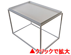 トレイテーブル 600×400 white tray HWT-044